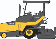 Straßenfertiger auf Rädern Volvo ABG5770