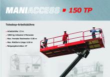 Teleskoparbeitsbühnen auf Rädern Manitou 150 TP