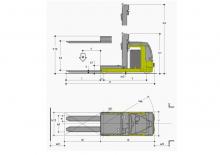 Kommissionierstapler Clark COP 01 ac